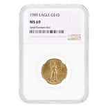 1989 1/4 oz $10 Gold American Eagle NGC MS 69