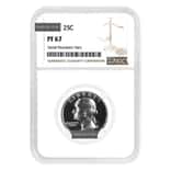 Proof Washington Silver Quarter 25C NGC PF 67 (Random Year)