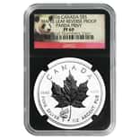 2016 1 oz Silver Canadian Maple Leaf Panda Privy Reverse Proof NGC PF 69 Retro Holder