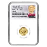 2016 1/10 oz Mercury Dime Centennial Gold Coin NGC SP 69 ER 100th Ann