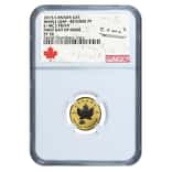 2015 1/10 oz Gold Canadian Maple Leaf E=mc2 Privy NGC PF 70 FDOI