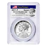 2017 P 1 oz American Liberty High Relief Proof Silver Medal PCGS PF 69 First Strike (225th Ann. Label)