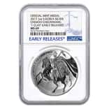 2017 1 oz South Korea Silver Chiwoo Cheonwang NGC MS 69 Early Releases