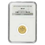 2013 1/10 oz Canadian Gold Maple Leaf NGC MS 69