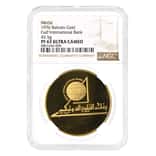 1976 Bahrain Gulf International Bank Gold Medal NGC PF 63