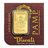 1 Gram PAMP Suisse Diwali Lakshmi Gold Bar .9999 Fine (in Assay from Multigram+25)