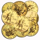 US Mint Gold $10 Commemorative Coins BU/Proof (Random Year)