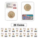 Lot of 20 - 2026 (P) President Donald J. Trump $1 Coin NGC MS 66 ER Semiquincentennial