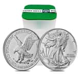 Roll of 20 - 2027 1 oz Silver American Eagle $1 Coin BU