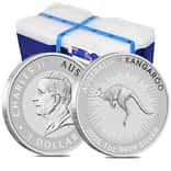 Monster Box of 250 - 2025 1 oz Australian Silver Kangaroo Perth Mint BU