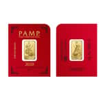 1 gram Gold Bar - PAMP Suisse Lunar Mouse / Rat .9999 Fine (In Assay from Multigram+8)