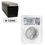 Lot of 20 - 2025 Peace Silver Dollar PCGS MS 70 FS (Peace Label)