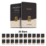 Lot of 20 - 1 Gram Istanbul Gold Refinery (IGR) Bar .9999 Fine (in Assay)