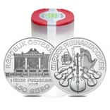 Roll of 20 - 2026 1 oz Austrian Silver Philharmonic Coin BU