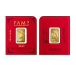 1 gram Gold Bar - PAMP Suisse Lunar Ox .9999 Fine (In Assay from Multigram+8)
