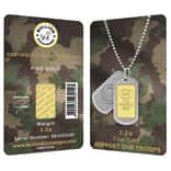 2.5 Gram Gold Bullion Exchanges Army Camouflage Istanbul Gold Refinery (IGR) .9999 Bar (In Assay)