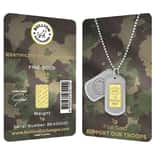 1 Gram Gold Bullion Exchanges Army Camouflage Istanbul Gold Refinery (IGR) .9999 Bar (In Assay)