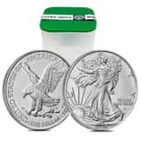 Roll of 20 - 2026 1 oz Silver American Eagle $1 Coin BU