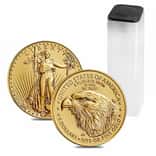 Roll of 50 - 2026 1/10 oz Gold American Eagle $5 Coin BU