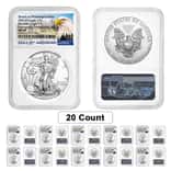Lot of 20 - 2021 (P) 1 oz Silver American Eagle NGC MS 69 ER (Eagle) Emergency Production