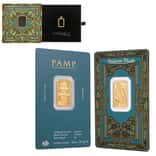 5 Gram PAMP Suisse Arabian Falcon Gold Bar .9999 Fine (w/ Frame)