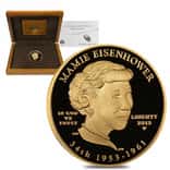 2015 W 1/2 oz $10 First Spouse - Mamie Eisenhower Gold Proof Coin (w/Box & COA)