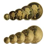 1986 1.9 oz Singapore Year of the Tiger Proof Gold 5 - Coin Set (Sealed)
