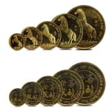 1990 1.9 oz Singapore Year of the Horse Proof Gold 5 - Coin Set (Sealed)