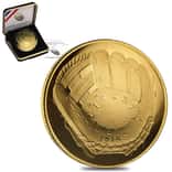 2014 W $5 Gold National Baseball Hall of Fame Proof Coin (w/Box & COA)