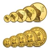 1987 1.9 oz Singapore Year of the Rabbit Proof Gold 5 - Coin Set (Sealed)