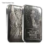 1986 1 oz Engelhard MTB Liberty Trade Silver Vintage Bar .999+ Fine