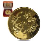 1988 5 oz Singold Singapore Year of the Dragon Proof Gold Coin (w/Box & COA)