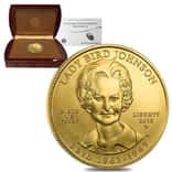 2015 W 1/2 oz $10 First Spouse - Lady Bird Johnson Gold Coin BU (w/Box & COA)