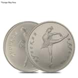 1/4 oz Russia Palladium Ballerina 5 Roubles AU/BU (Random Year)