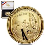 2019 W Apollo 11 50th Anniversary $5 Proof Gold Comm. (w/Box & COA)