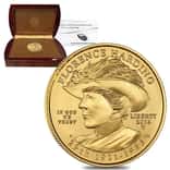 2014 W 1/2 oz $10 First Spouse - Florence Harding Gold Coin BU (w/Box & COA)