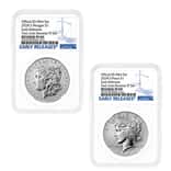 2024-S Morgan and Peace Silver Dollar Reverse Proof 2-Coin Set NGC PF 69 ER