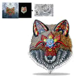 2021 Solomon Islands 1 oz Electric Fox - Spirit Animals Colorized Silver Coin .9999 Fine (w/Box & COA)