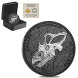 2022 Canada 1 oz Silver Discovering Dinosaurs Mercury's Horned Face Coin .9999 Fine (w/Box & COA)