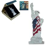2022 Solomon Islands 2 oz Silver America The Free - Statue of Liberty Shaped Coin .9999 Fine (w/Box & COA)