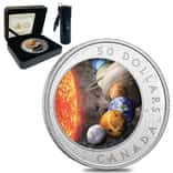 2021 Canada 5 oz The Solar System Colorized Proof Silver Coin .9999 Fine (w/Box & COA)