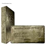 100 oz Engelhard Silver Hand Poured Vintage Bar .999+ Fine (5th Series, "P" Serial Prefix) - Rare