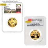 15 Gram Chinese Gold Panda 200 Yuan NGC / PCGS MS 70 (Random Year)