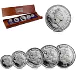1989 Australia 1.9 oz Proof Platinum Koala 5-coin Set .9995 Fine (w/Box)