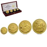 1997 1.85 oz Gold Britannia 4-Coin Proof Set (w/Box & COA)