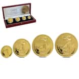 1999 1.85 oz Gold Britannia 4-Coin Proof Set (w/Box & COA)