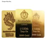 1/100 oz Generic Gold Bar .999+ Fine (Secondary Market)