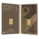 1 Gram Perth Mint Dune Gold Bar .9999 Fine (in Assay)