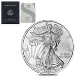 2008-W 1 oz Burnished Silver American Eagle $1 Coin (w/Box & COA)