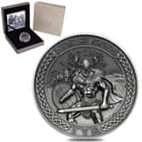 2015 Cook Islands 2 oz Silver Norse Gods Tyr Coin .999 Fine